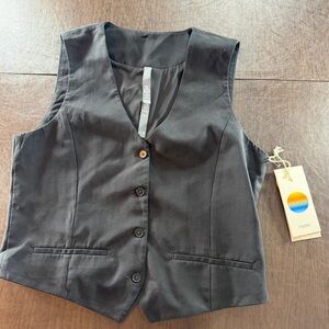 Black Women's Coastline Black Vest by Viori Sz L New with Tags